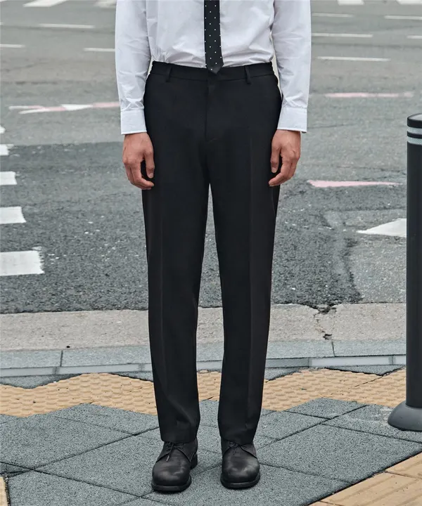 폴리 텍스처드 셋업_블랙 (릴렉스핏)