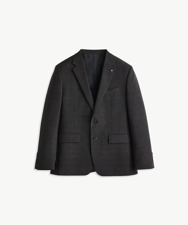 엑스트라파인 울 30% 브러시드 수트 자켓_투톤 브라운 체크 (클래식핏)