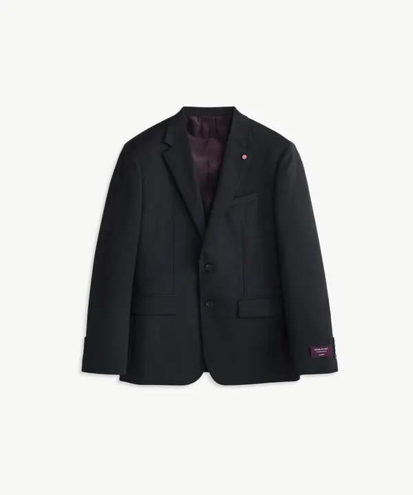 (10年 SUIT) 울혼방 사방스판 수트 자켓_블랙 (클래식핏)