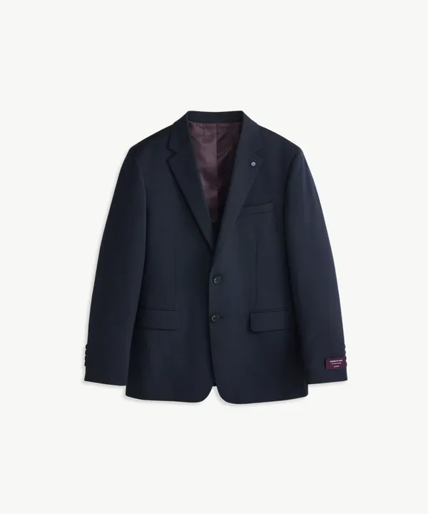 (10年 SUIT) 울혼방 사방스판 수트 자켓_네이비 (클래식핏)
