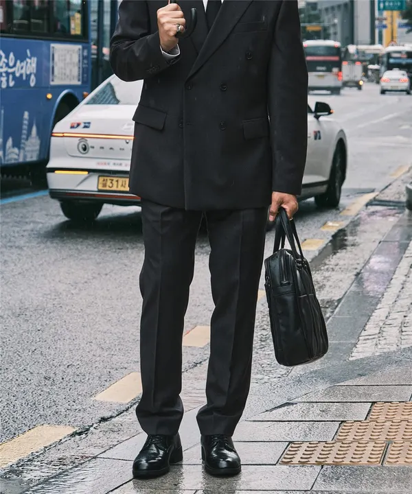 울 솔리드 포멀 팬츠_바이올렛 (클래식핏)